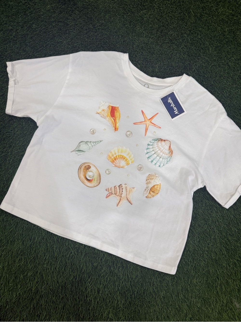 Organic Generation Cropped Tshirt - Sea Shell 🐚
